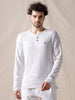 Solid Henley Long Sleeve T-Shirt