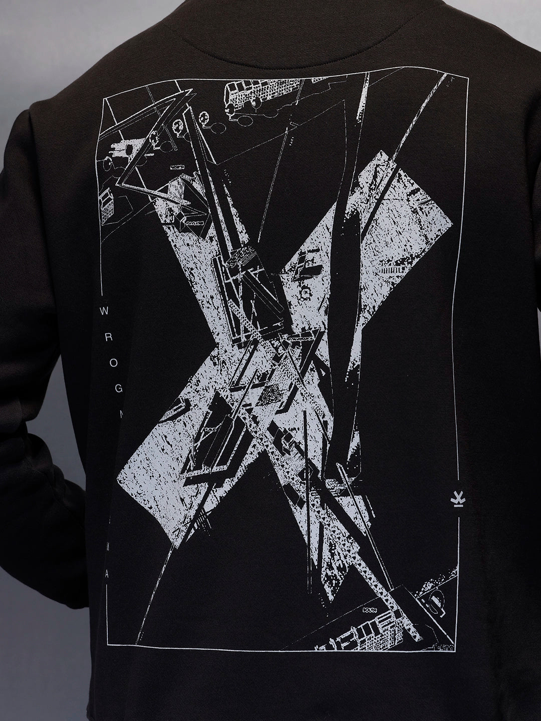 Men's Comfot Fit Graphic Print Hoodie  |  Black