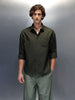 Men's casual oversized fit shirt | Olive