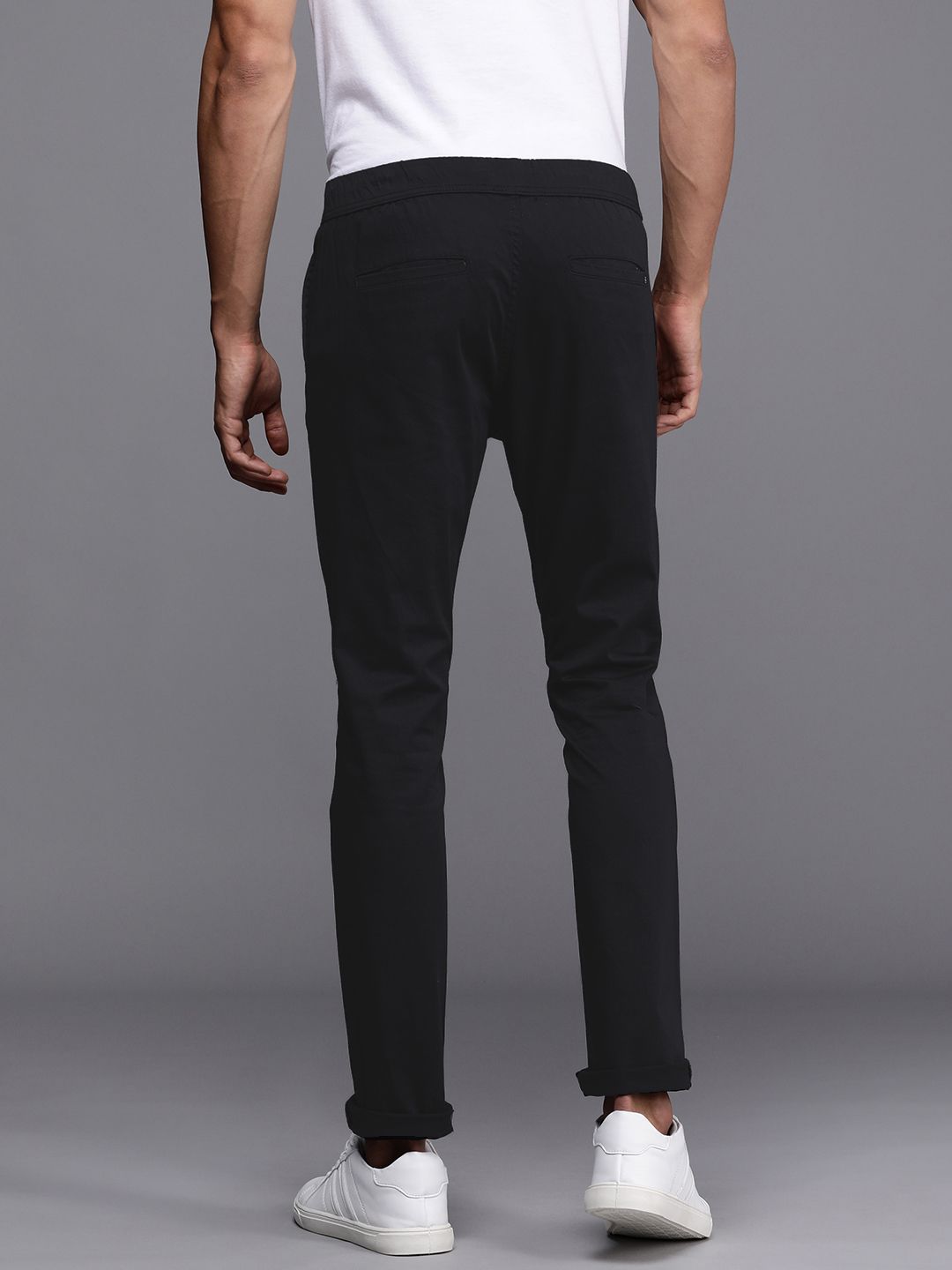 Basic Black Woven Trousers