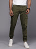 Solid Olive Cargo Jogger