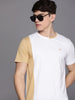 Colourblocked White Gold T-Shirt