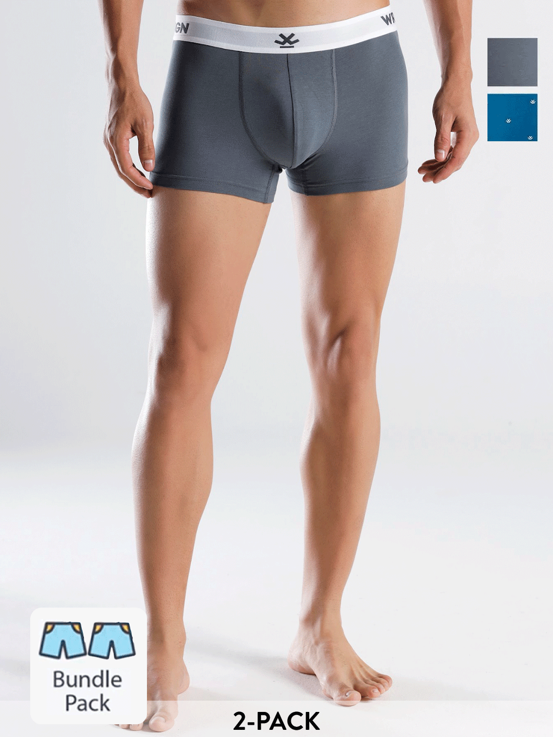 Pack of 2 Mid Rise Comfort Trunks
