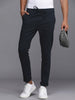 Basic Navy Blue Woven Trousers