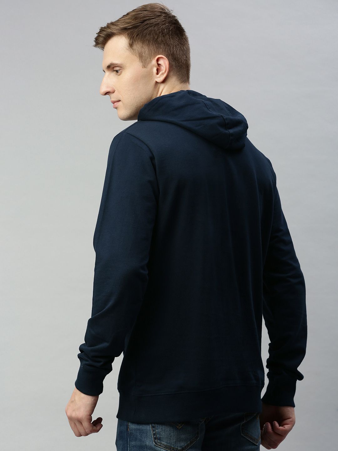 Solid Navy Pop Urban Hoodie