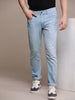 Mildly Distressed Light Fade Mid-Rise Jeans