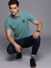 Logo Printed Teal Polo T-Shirt