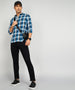 Classic Blue Twill Check Shirt