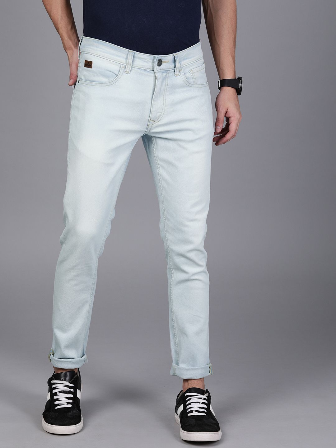 Sleek Look Stretchable Blue Jeans