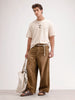 Oversized Puffer Back Printed T-Shirt | Beige