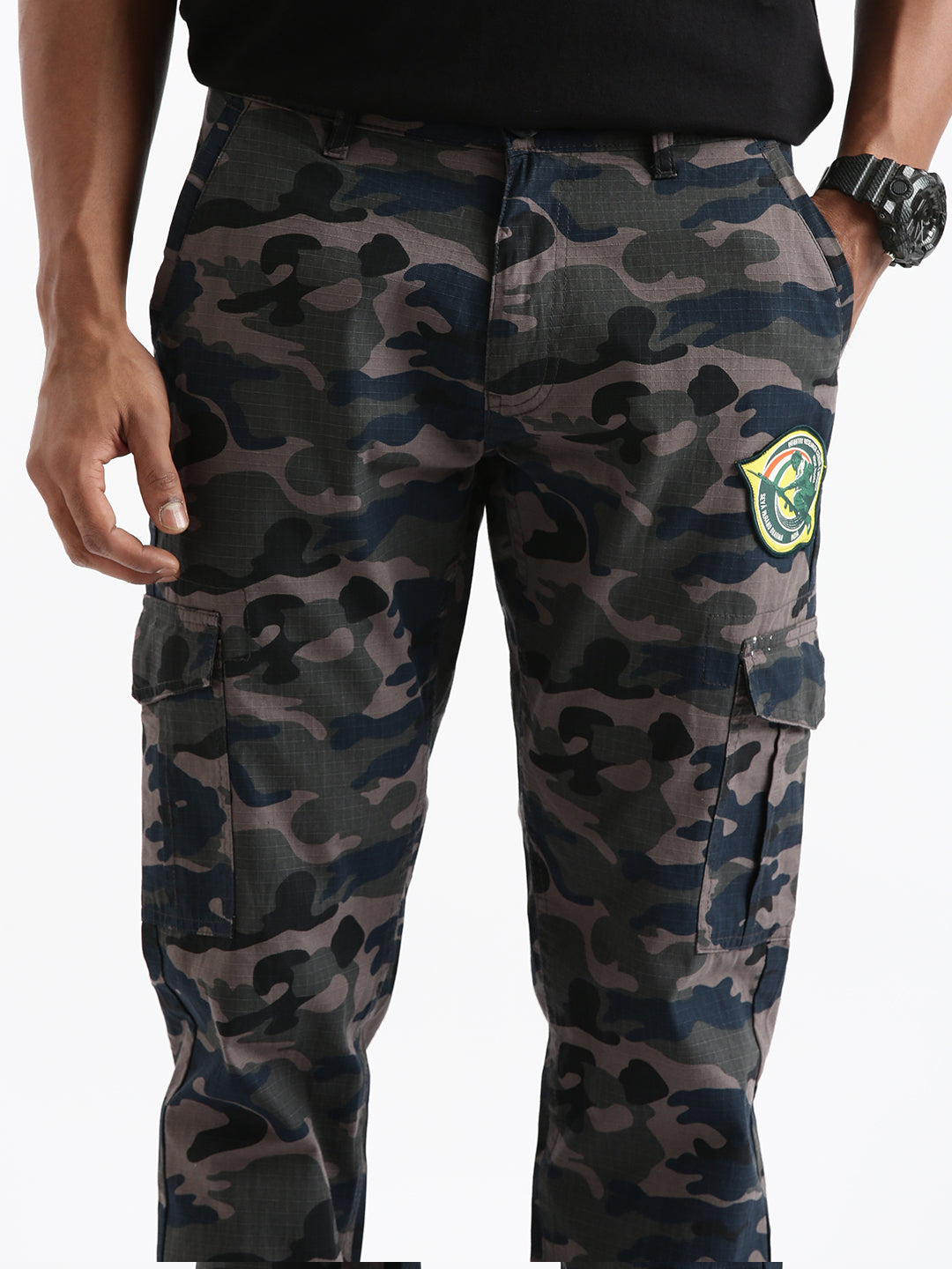 Indian Infantry By A47 Charcoal Camo Jogger