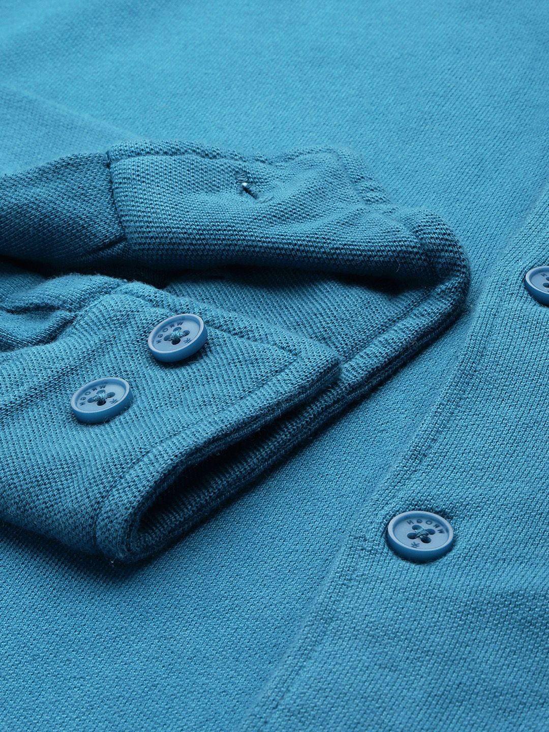 Knit Blue Pique Shirt