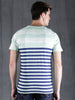 Sea Green & Navy Striped T-Shirt