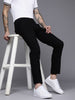 Black Tapered Fit Chino Trousers