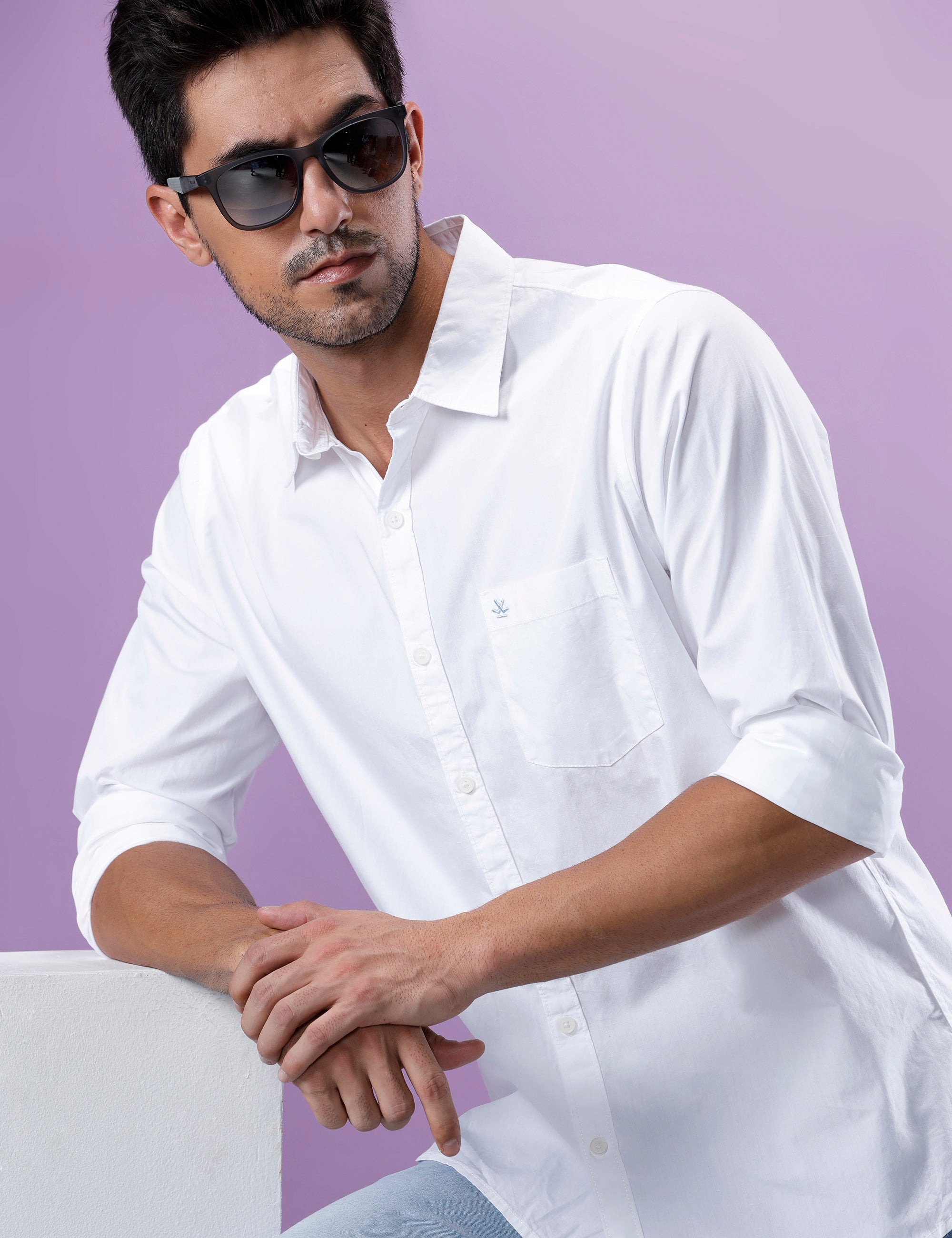 Premium Solid White Shirt