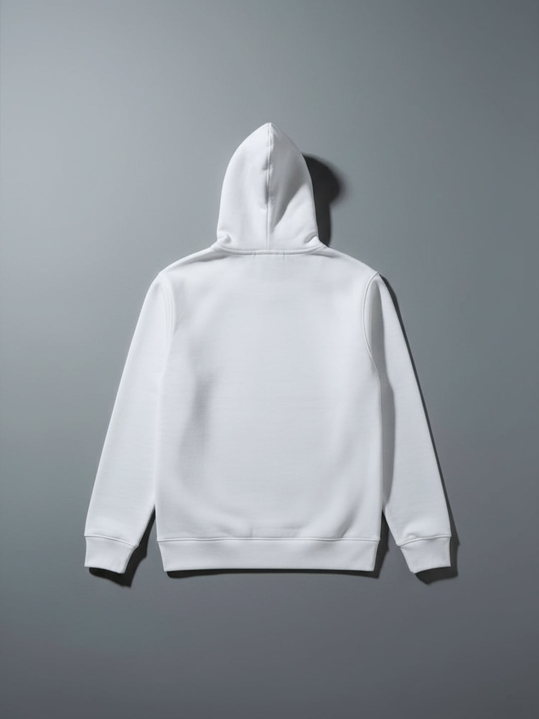 Men’s Solid Zip-Up Hoodie Sweatshirt | Snow White
