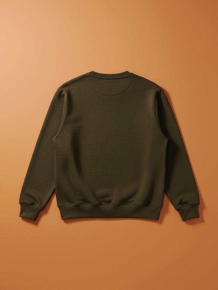 Graphic Accent Sweatshirt | Olive