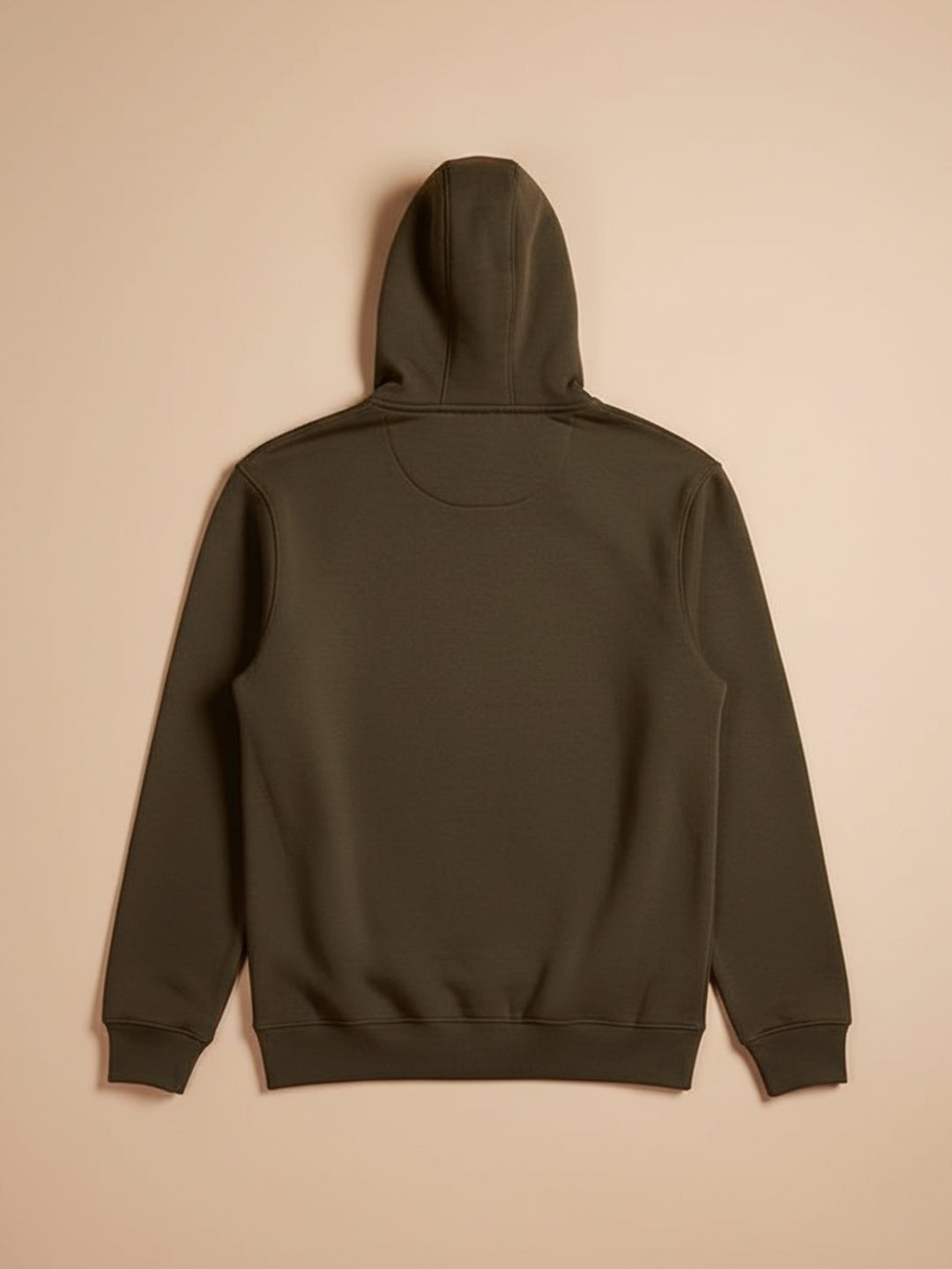 Men’s Solid Zip-Up Hoodie Sweatshirt | Olive