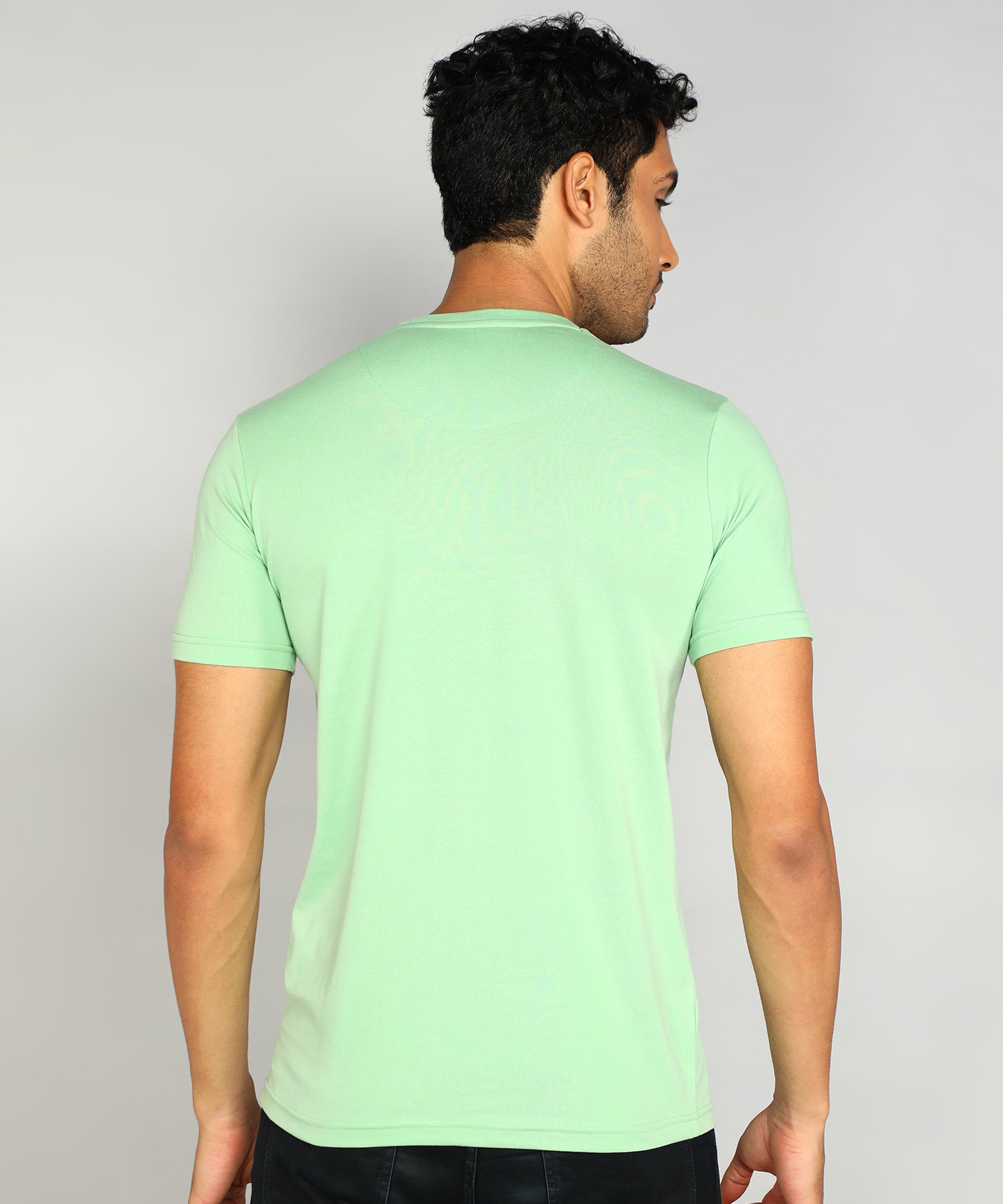 Classic Green Chest Print T-Shirt