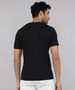 Basic Black Chest Print T-Shirt