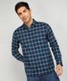 Premium Teal Checkered Shirt