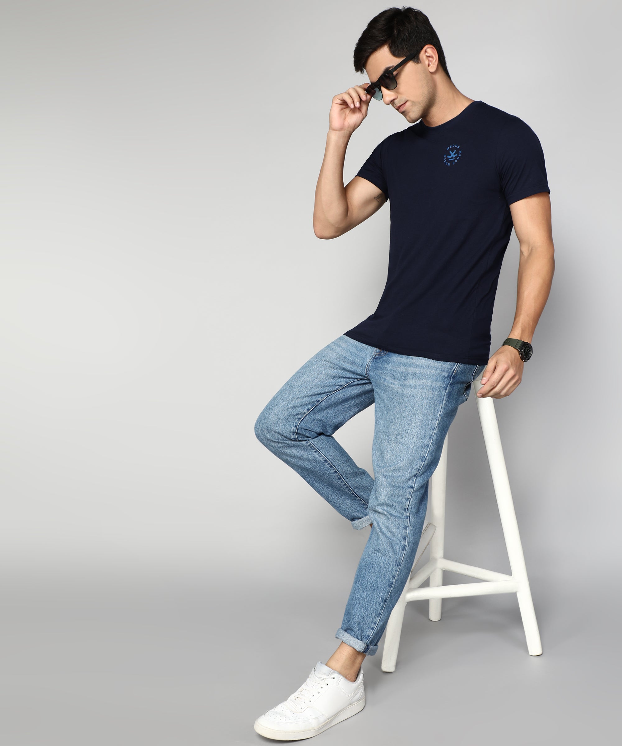 Classic Navy Crew Neck T-Shirt