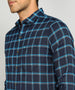 Premium Teal Checkered Shirt