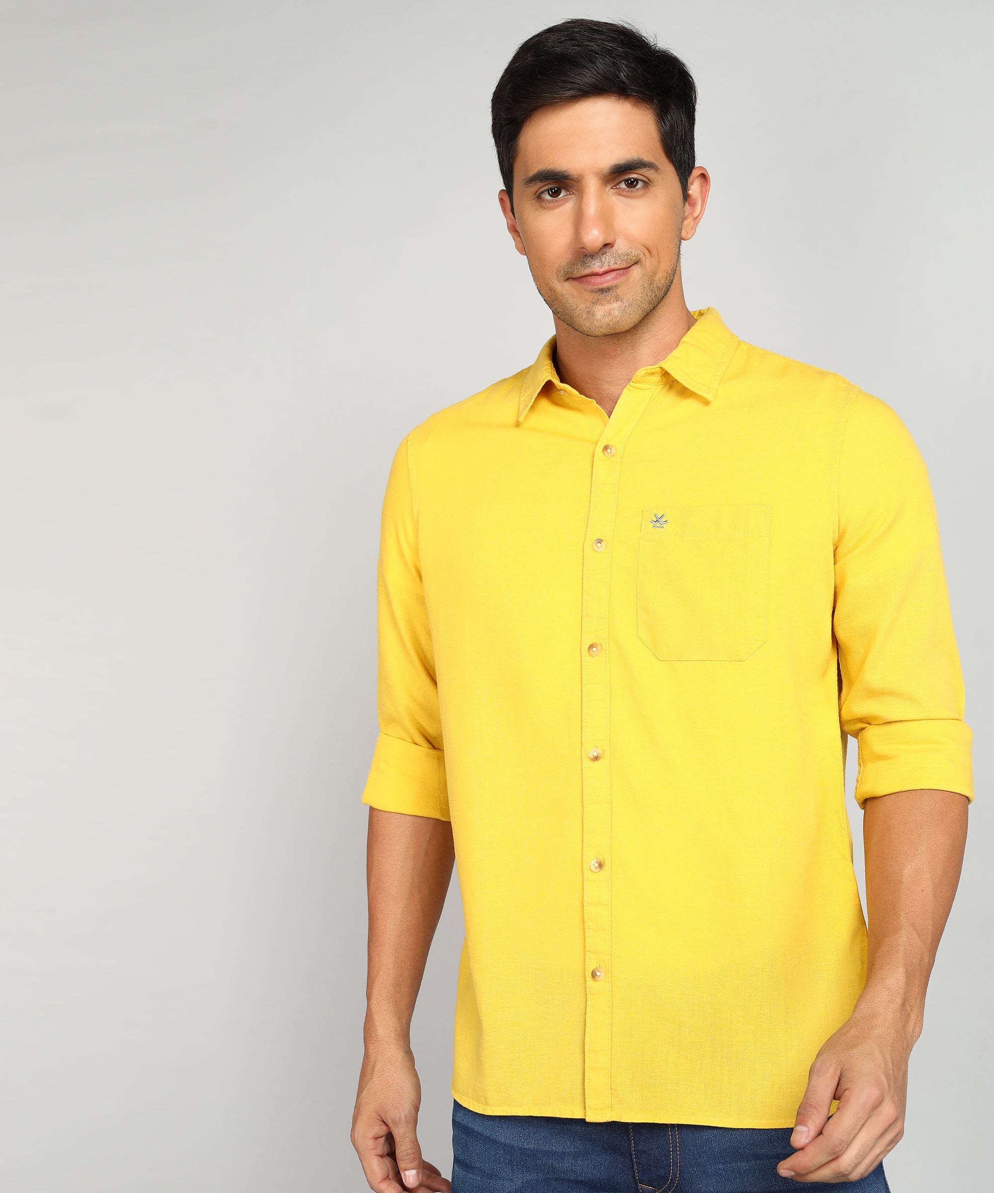 Premium Solid Mustard Shirt