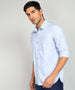 Premium Blue Textured Shirt