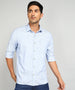 Premium Blue Textured Shirt