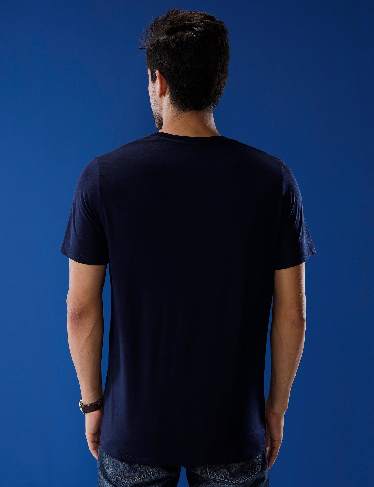 Classic Navy Chest Printed T-Shirt