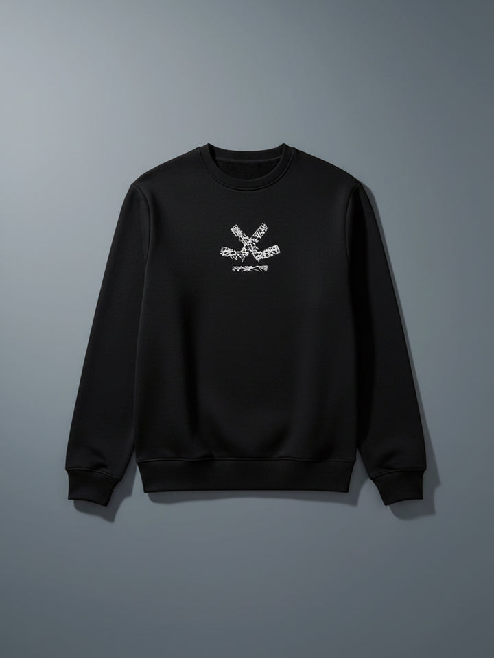 Men's casual comfort fit black sweatshirt | Black