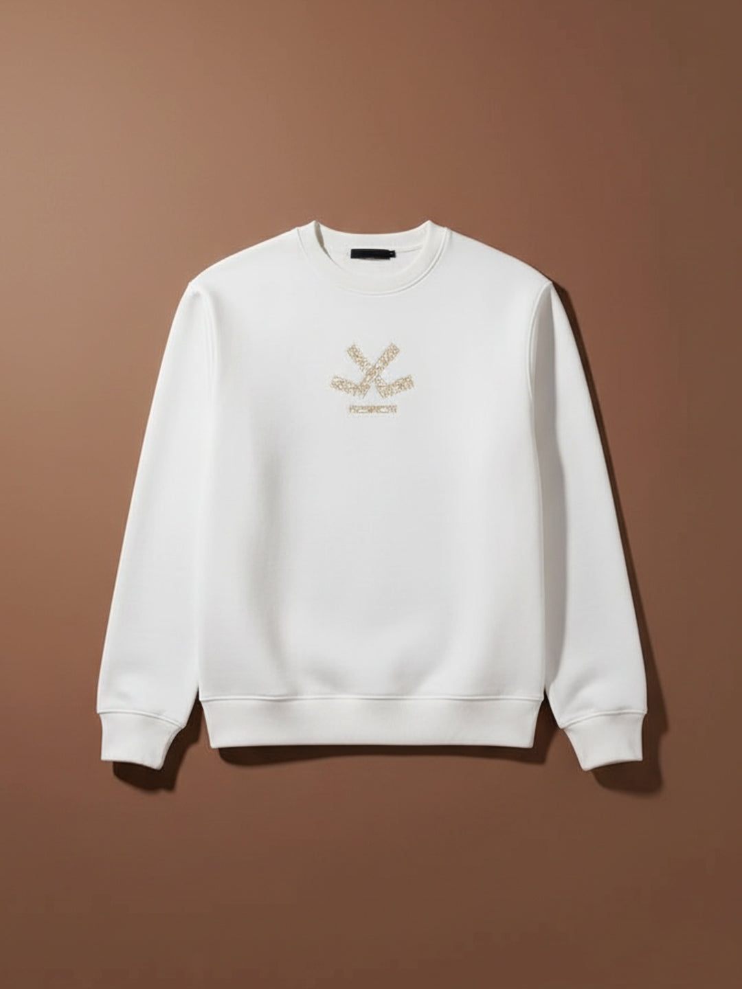 Men's Casual Branded Comfort Fit Sweatshirt  | Snow White