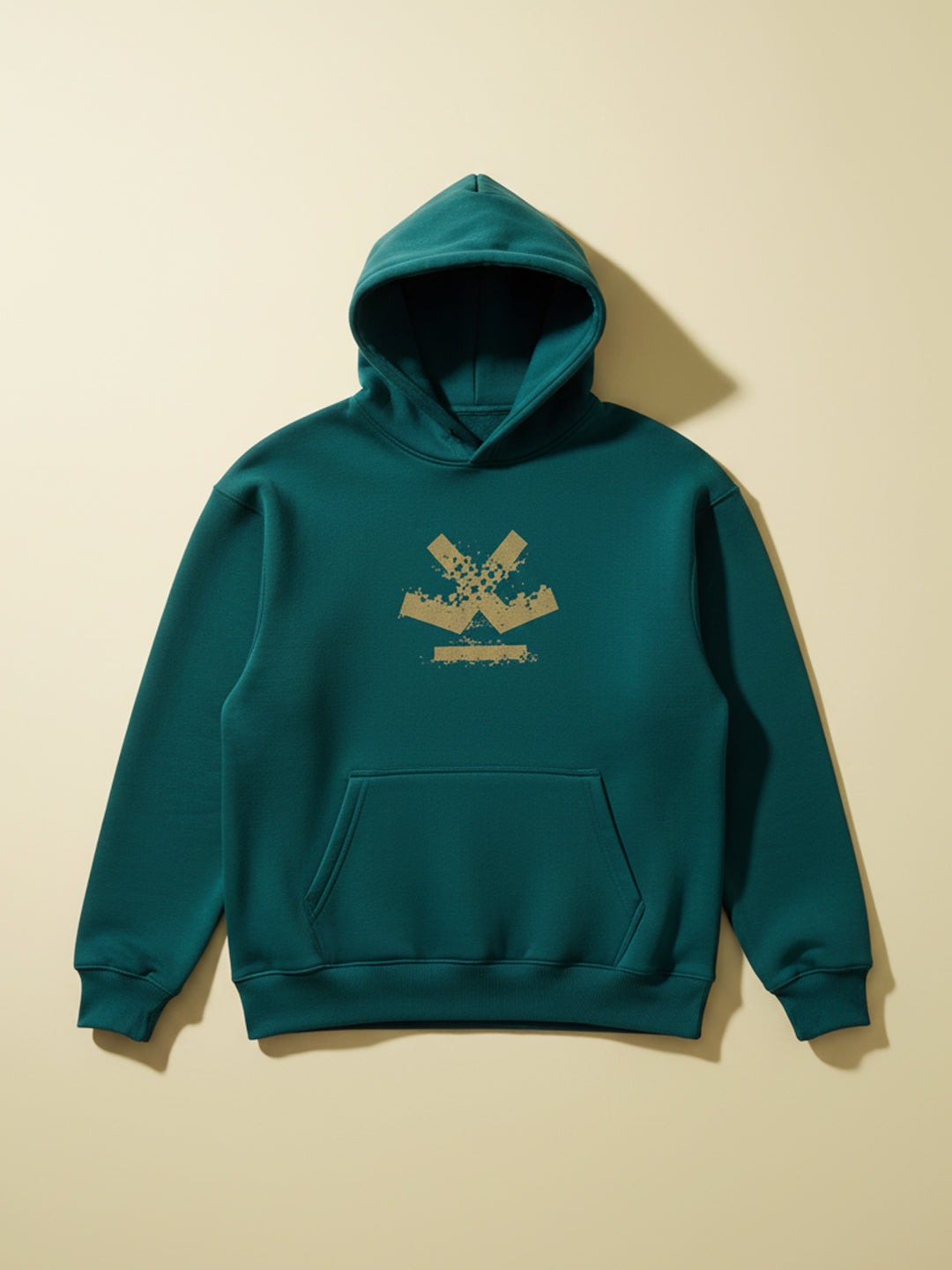 Wrogn Oversized Graphic Hoodie For Men | Teal