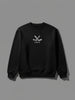 Men's Casual Branded Comfort Fit Sweatshirt  | Black