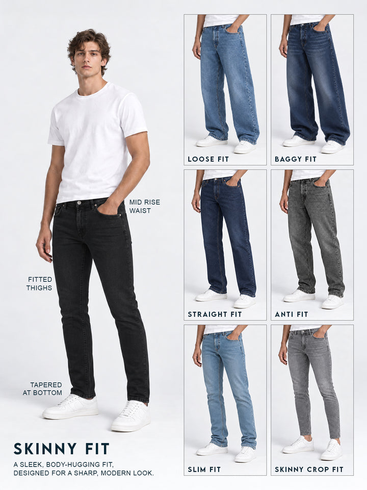 Skinny Crop Coloured Denim Jeans | Brown
