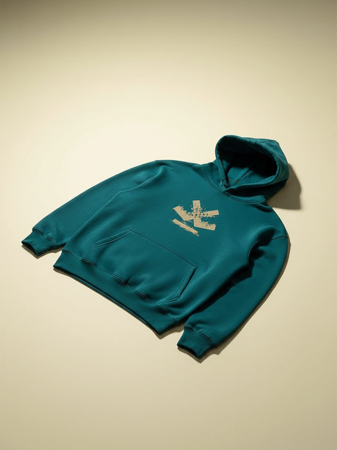 Wrogn Oversized Graphic Hoodie For Men | Teal