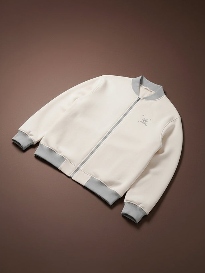 Men's Casual Zip-Up Jacket With Contrast Trim | Tapioca