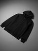 Men's Solid Zip-Up Hoodie Sweatshirt  | Black