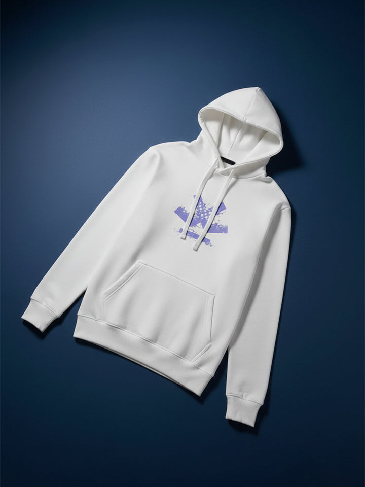 Men's Casual Branded Oversized Fit Sweatshirt | White