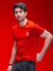 Slim Fit Placement Printed Tee | Red