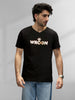 Foil Printed T-Shirt | Black