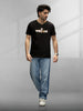 Foil Printed T-Shirt | Black