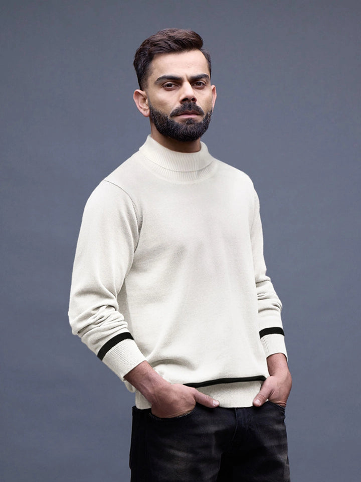 White Turtle Neck Sweater