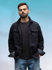 Solid Regular Fit Cotton Shirt | Black