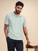 Printed Slim Fit Polo T-Shirt | Olive