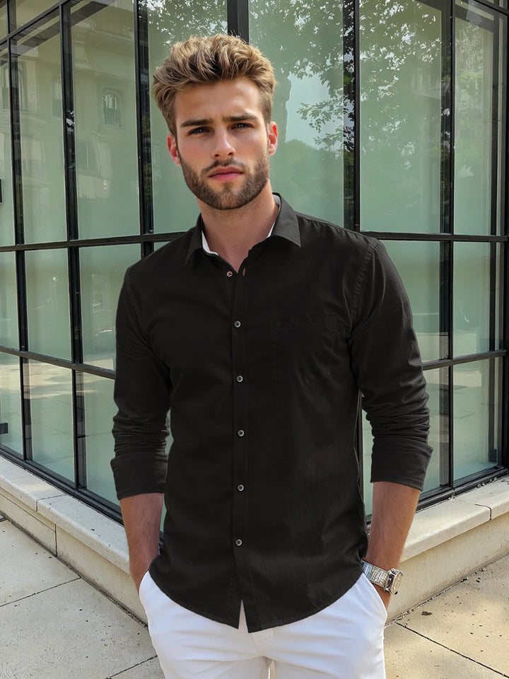 Solid Premium Cotton Shirt