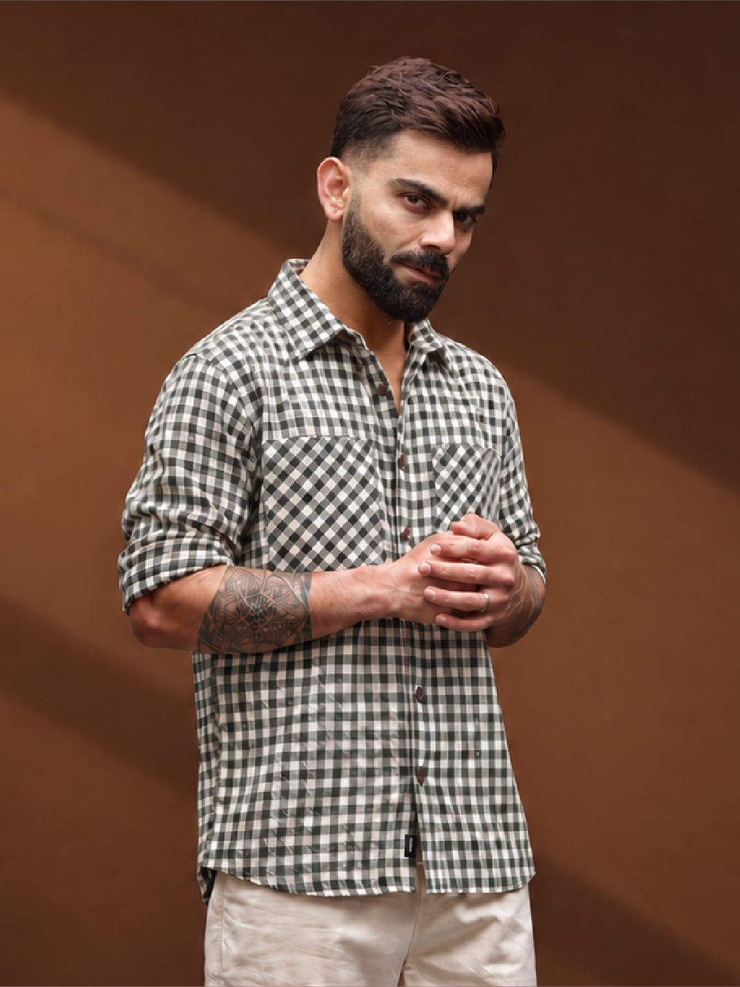Comfort Fit Double Pocket Flannel Shirt | Olive