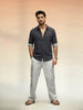 Slim Fit AOP Shirt | Black