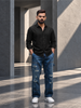 Slim Fit Solid Full Sleeve Shirt | Black